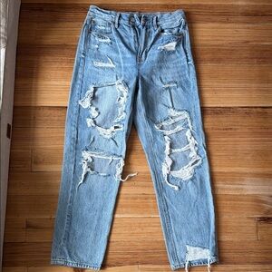 NWOT American Eagle Outfitters Light Blue Distressed Jeans